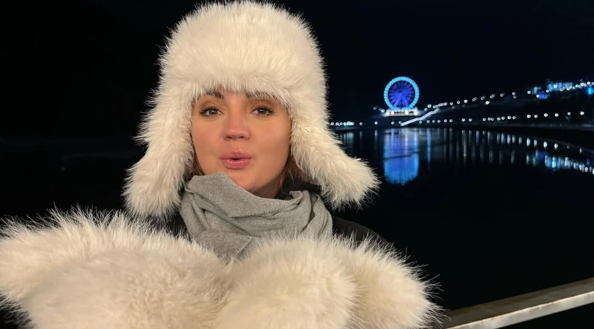 Цибульська позує для фото