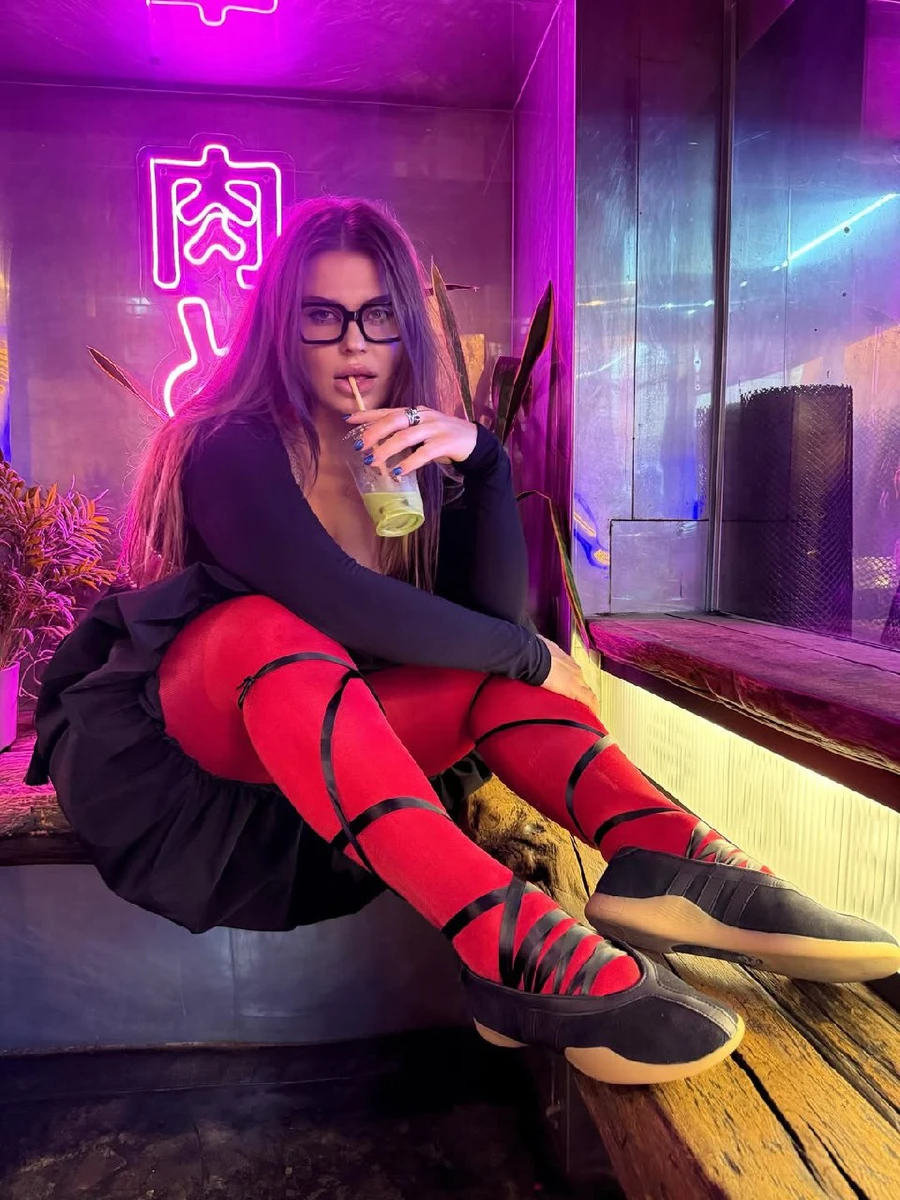 Заріцька у колготках