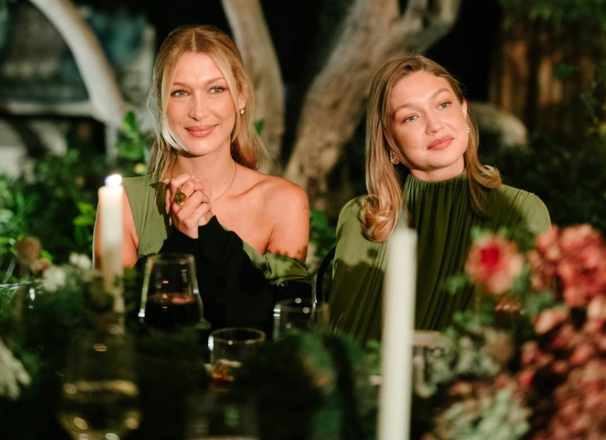 Джіджі та Белла Хадід у зелених сукнях показалися на весіллі сестри