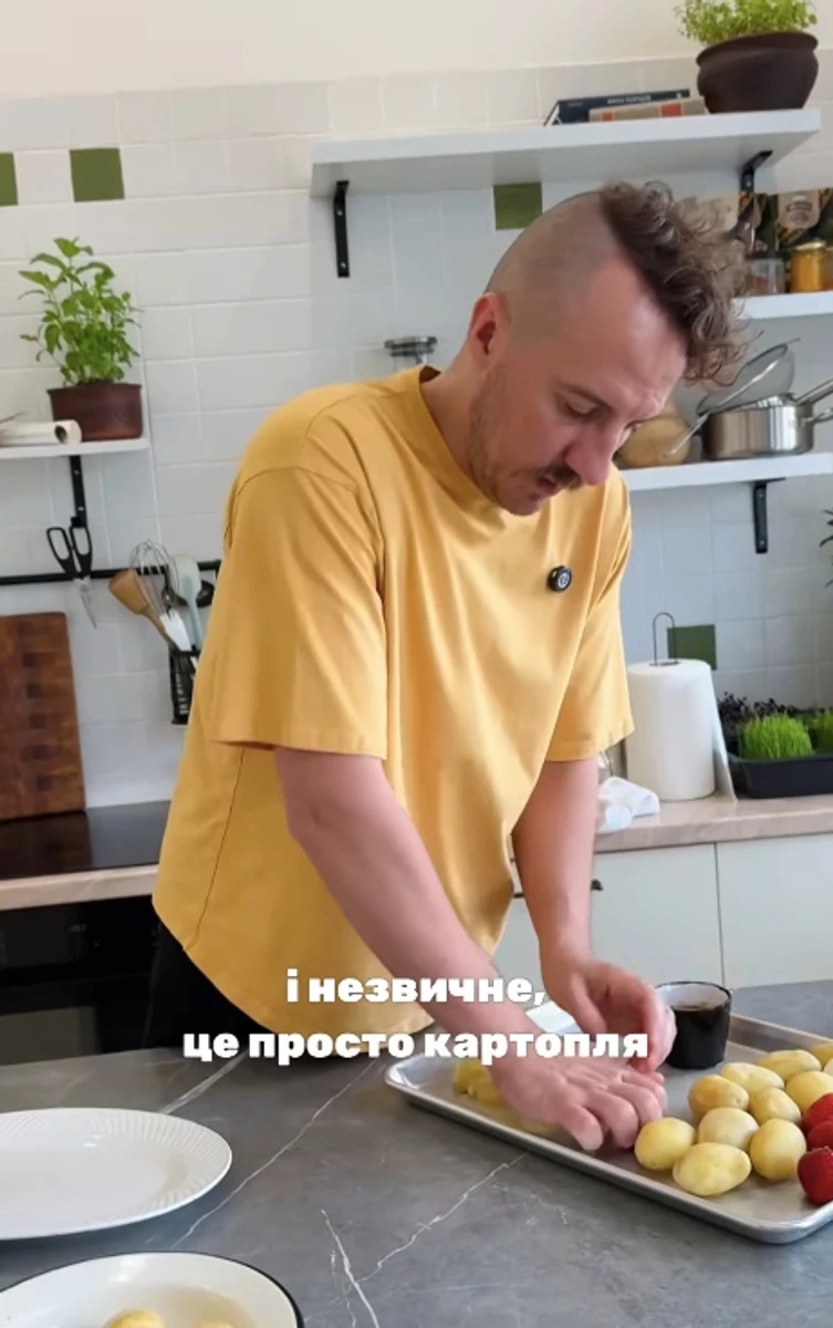 Євген Клопотенко здивував варіантом подачі молодої картоплі