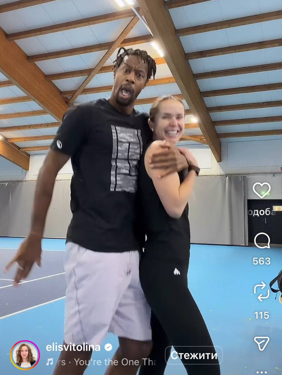 Еліна Світоліна з чоловіком станцювали на корті