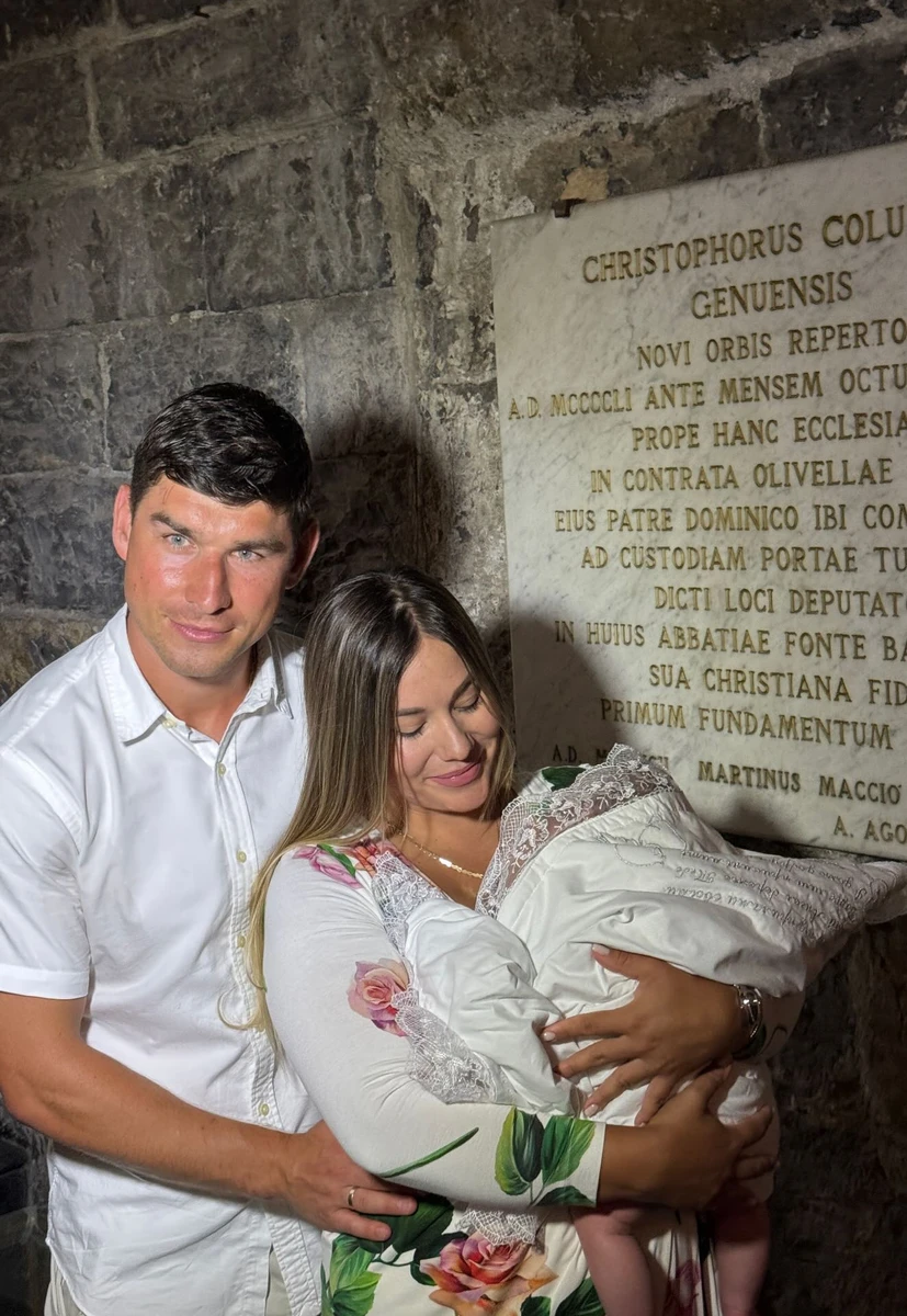 Руслан Маліновський з дружиною похрестили сина Крістіана