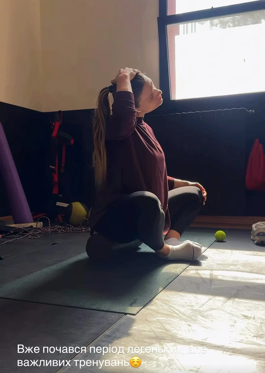 Вагітна Ольга Харлан показала своє тренування в залі