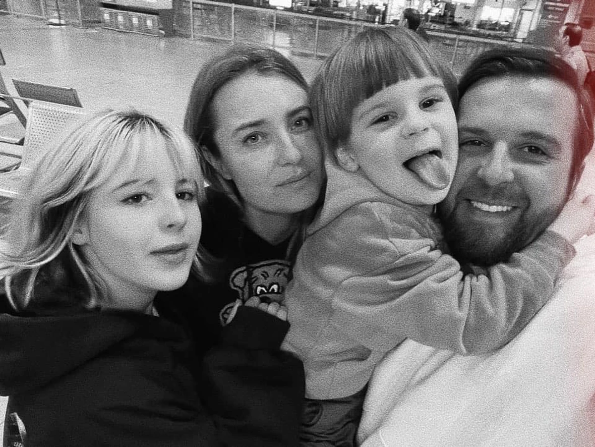 Сергій та Ганна разом з їхніми дітками Анастасією і Лук'яном