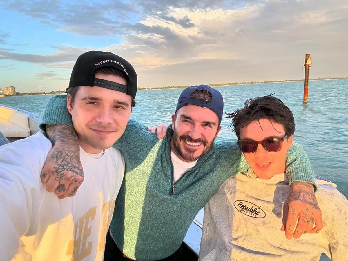 Чоловіча частина родини Бекхемів, не вистачає лише Ромео