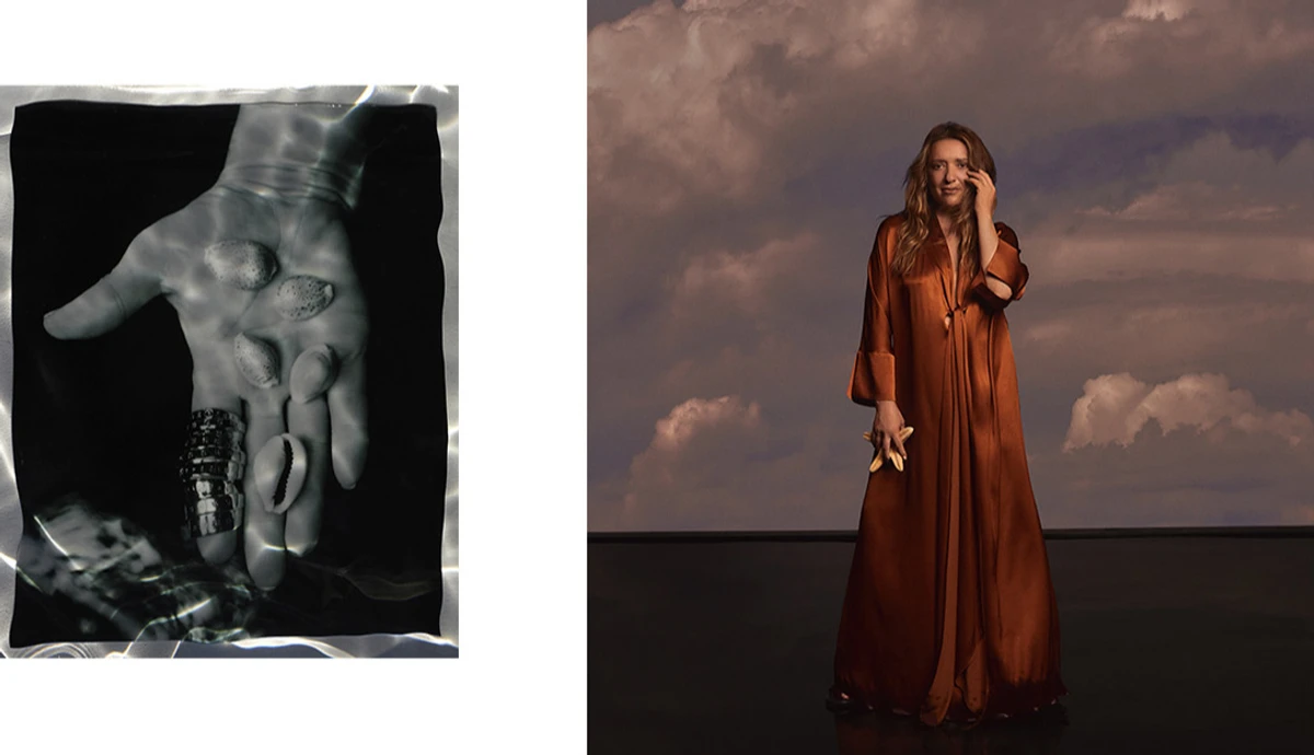 Могилевська у вишуканій сукні попозувала в морському стилі для обкладинки