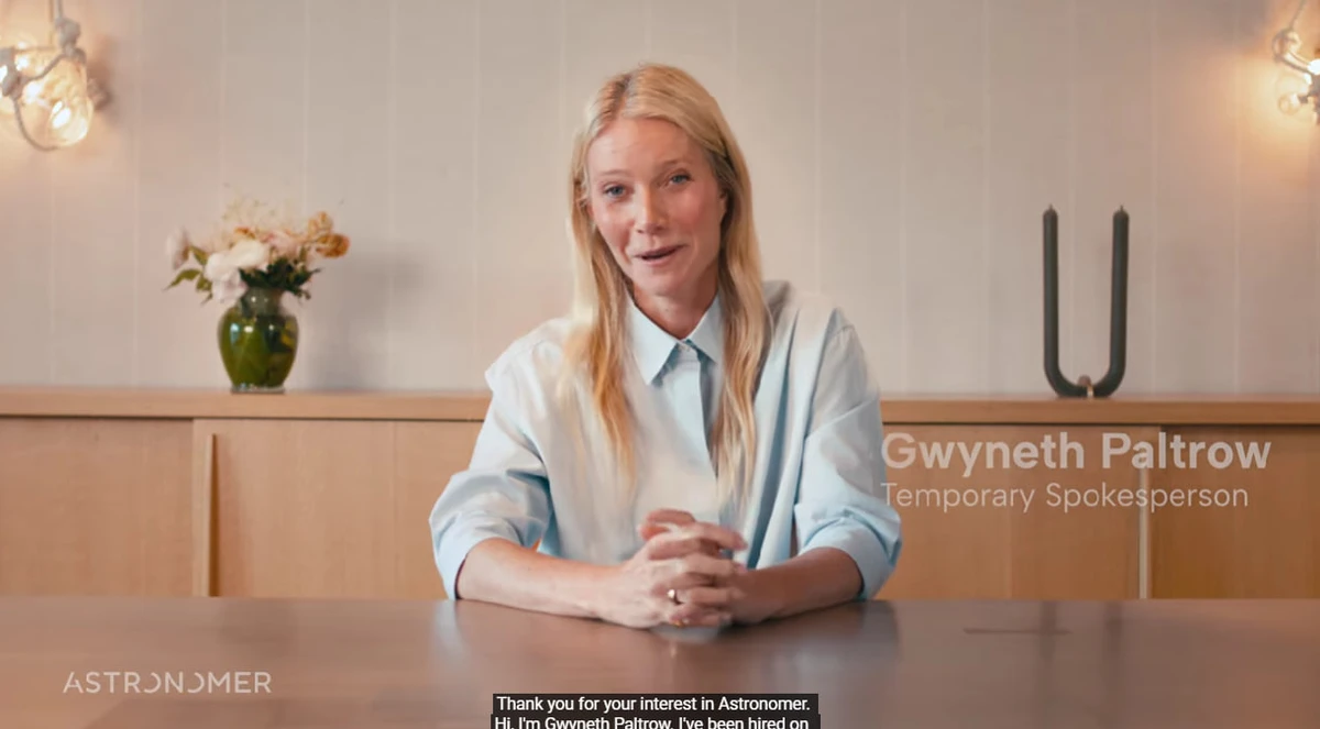 Гвінет Пелтроу знялася у ролику Astronomer