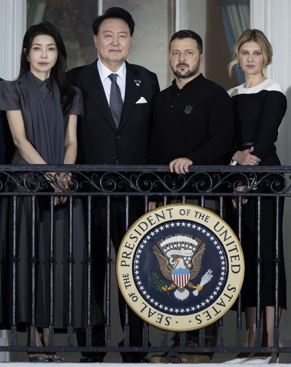 Володимир та Олена Зеленська на саміті НАТО