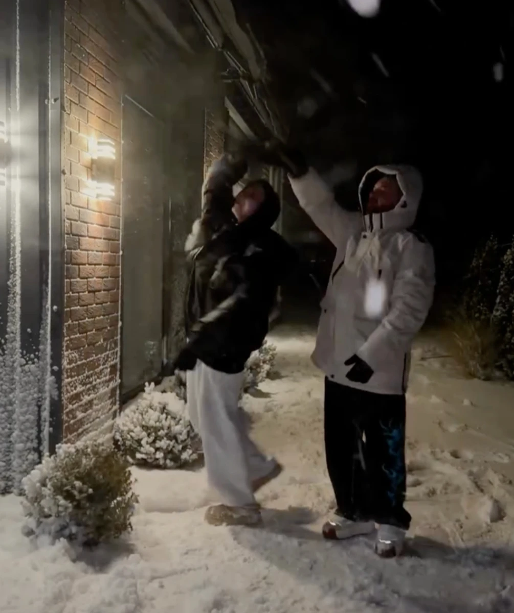 Сергій Танчинець замилував танцем під снігом з нареченою