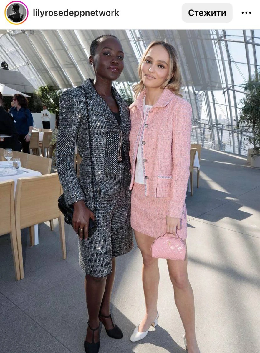 Депп попозувала також з акторкою Люпітою Ніонго