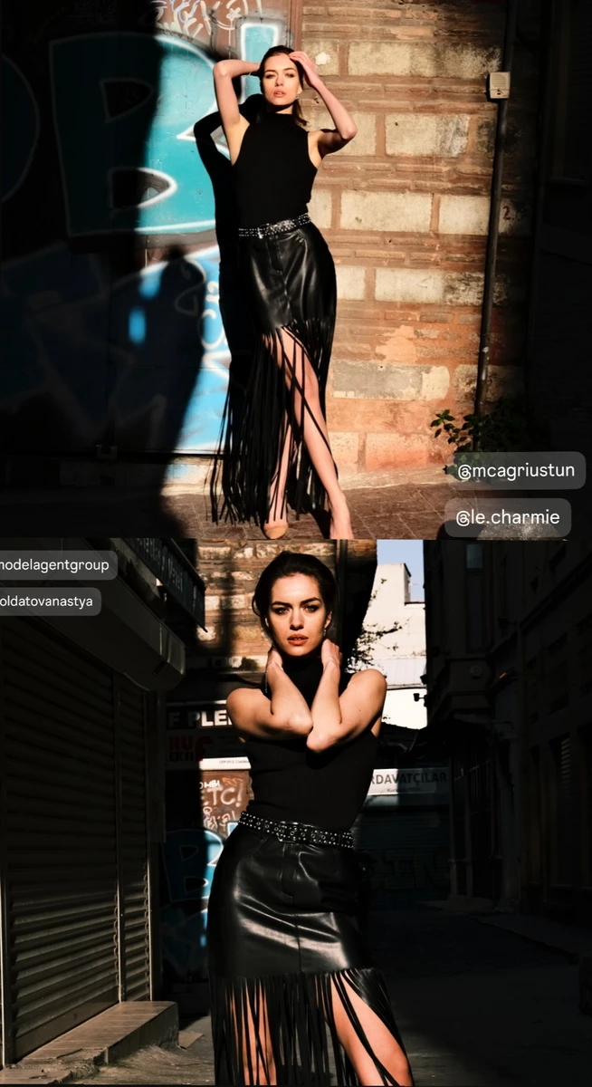 Колишня Дмитра Комарова у шкірі попозувала у Стамбулі