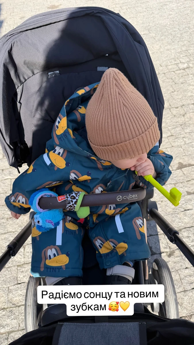 Дружина Монатіка показала молодшого сина у візку