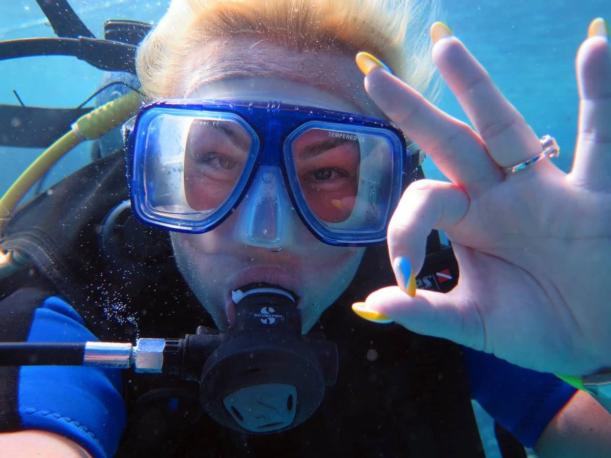 Камалія під час дайвінгу