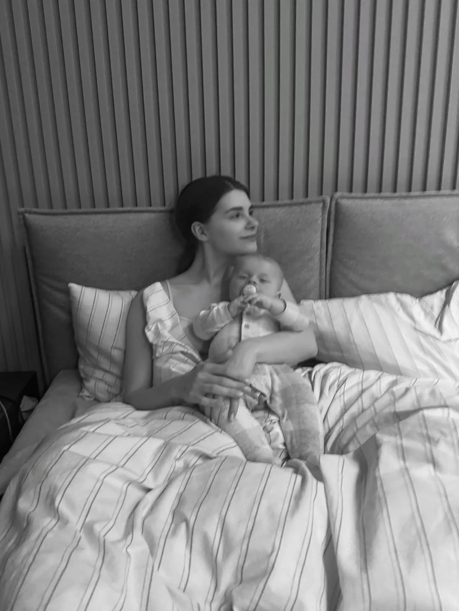 Катерина Остапчук з сином від Володимира Остапчука