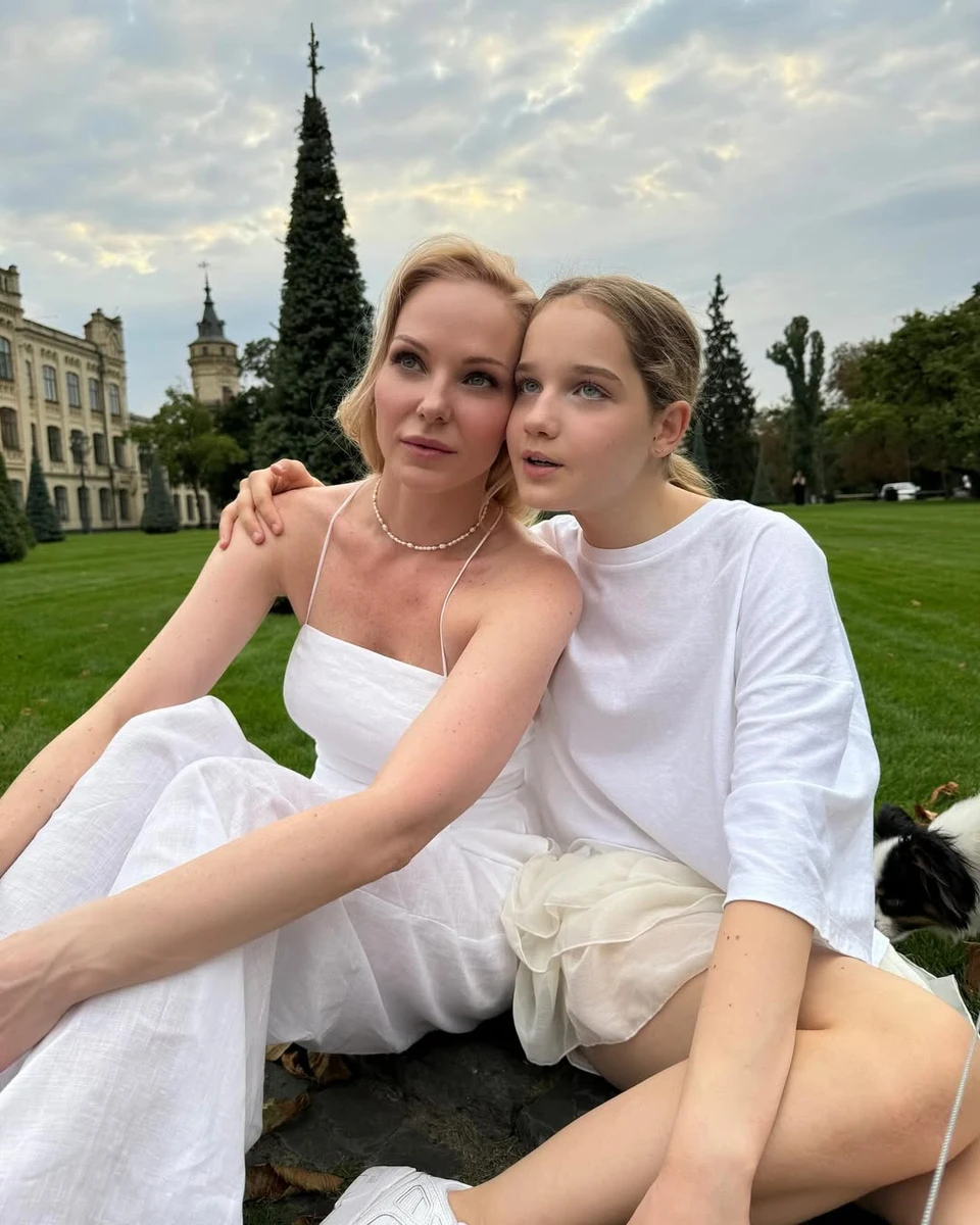 Даша Трегубова з дочкою Поліною