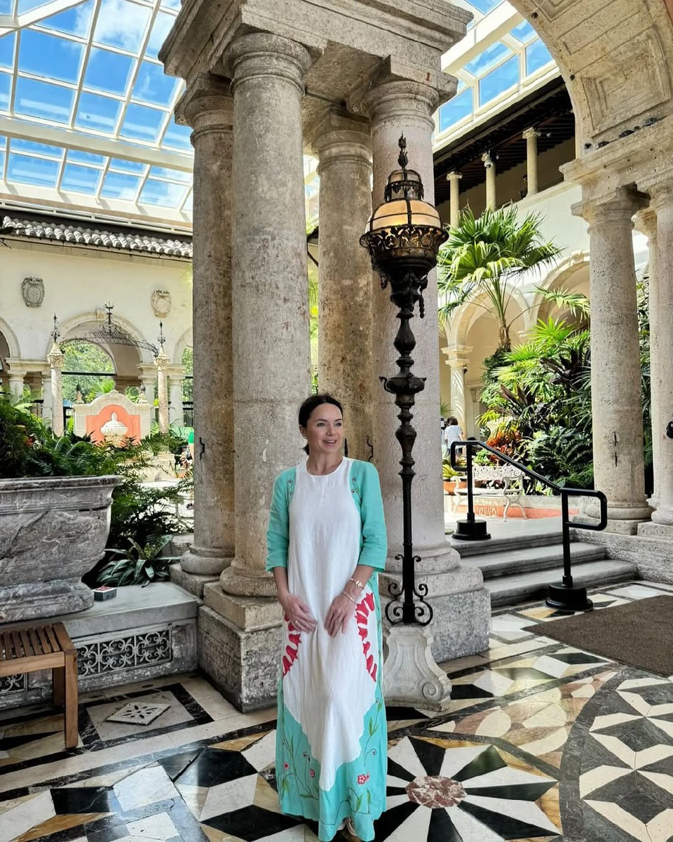 Подкопаєва у сукні українського бренду