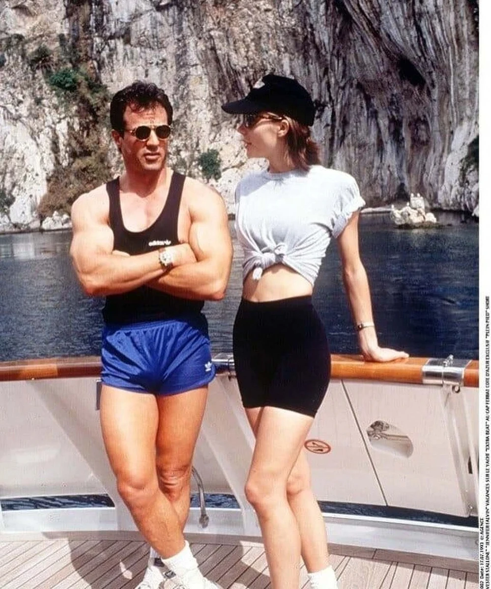 Молодий Сильвестр Сталлоне з дружиною