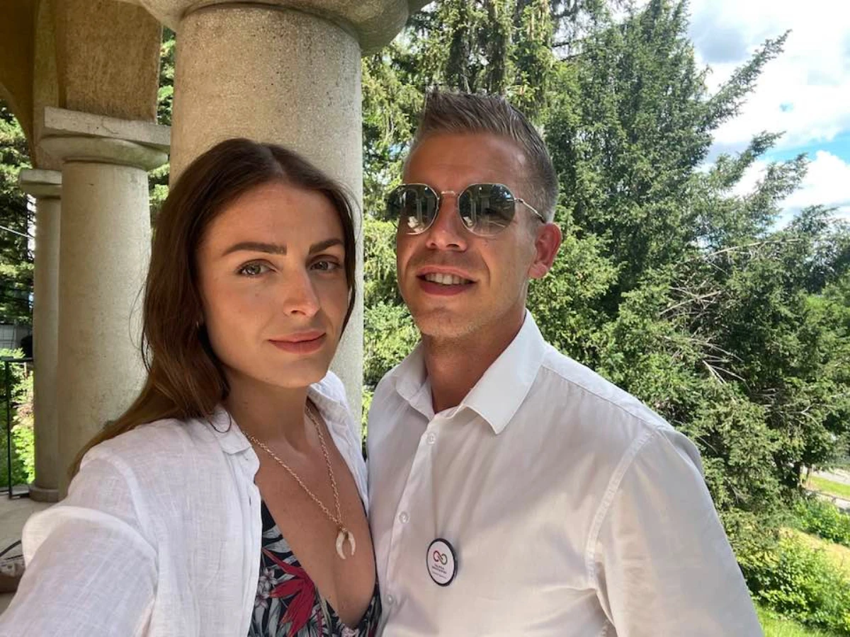 Петер Мадяр та Евелін Фогель