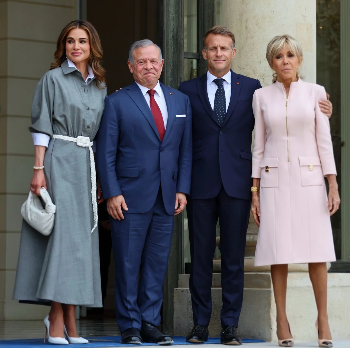 Король і королева Йорданії та президент і перша леді Франції