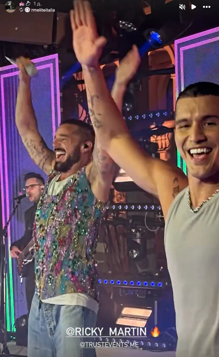 Рікі Мартін заспівав на весіллі української моделі та грузинського бізнесмена