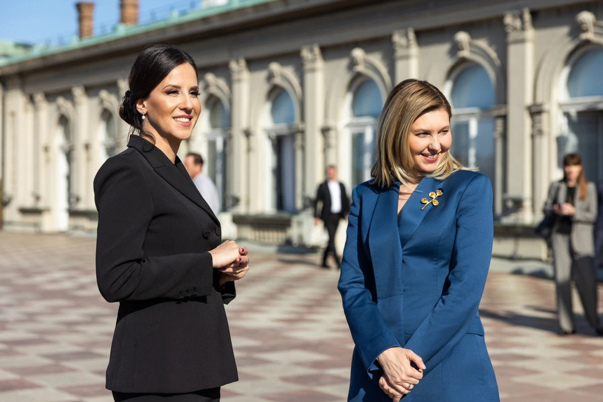 Перші леді України та Сербії 