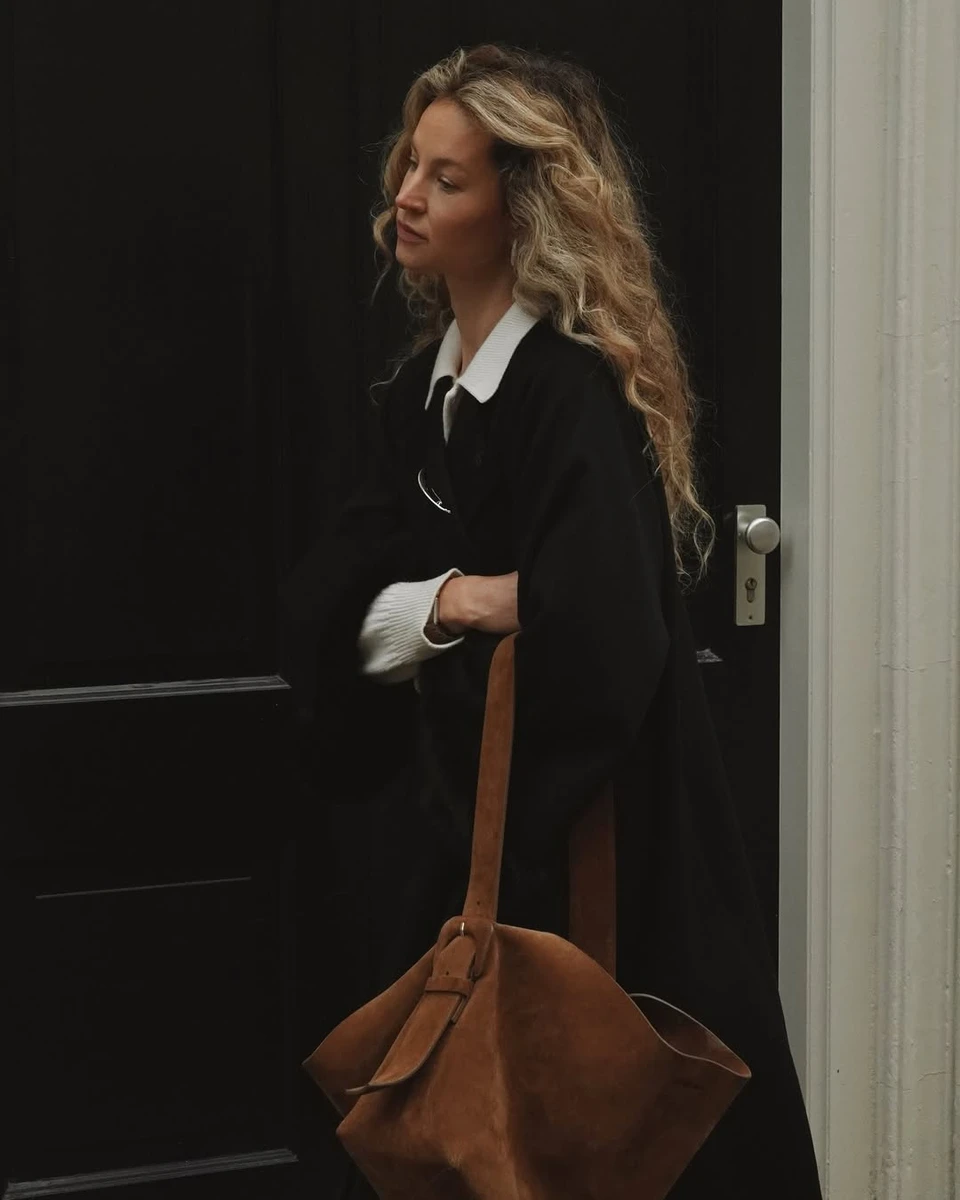 Замшева сумка велика