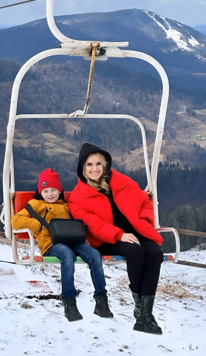 Співачка з сином Юрієм