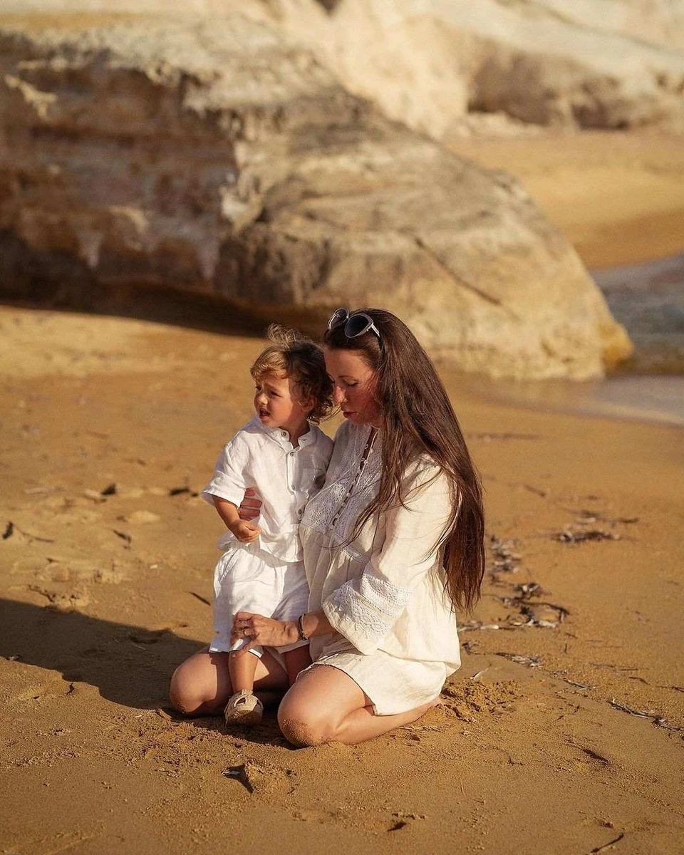 Онук Віктора Ющенка з мамою Оленою