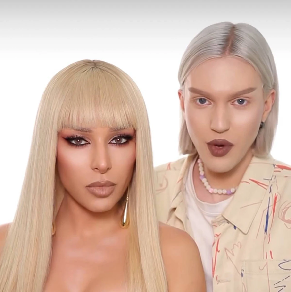 Огнєвіч в образі білявки