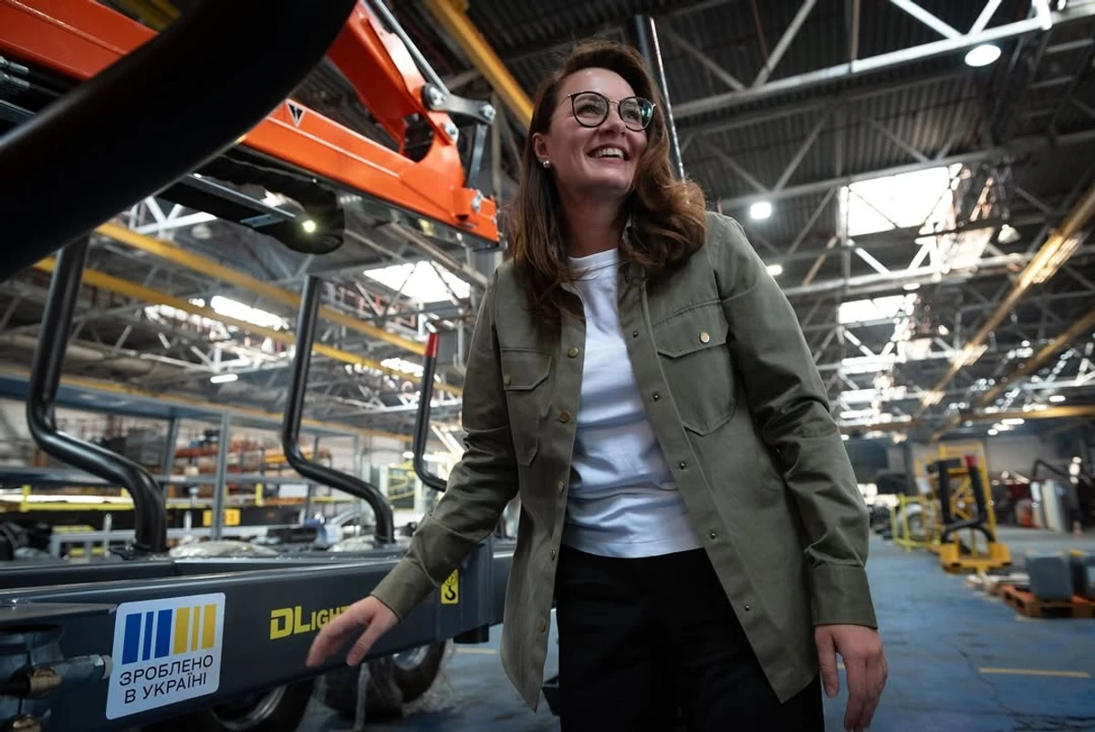 Юлія Свириденко на заводі