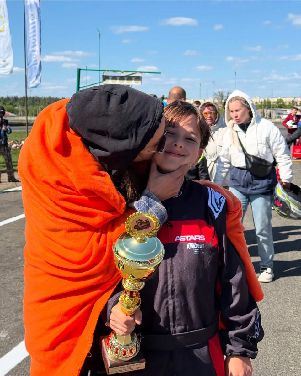 Мішина з сином Платоном