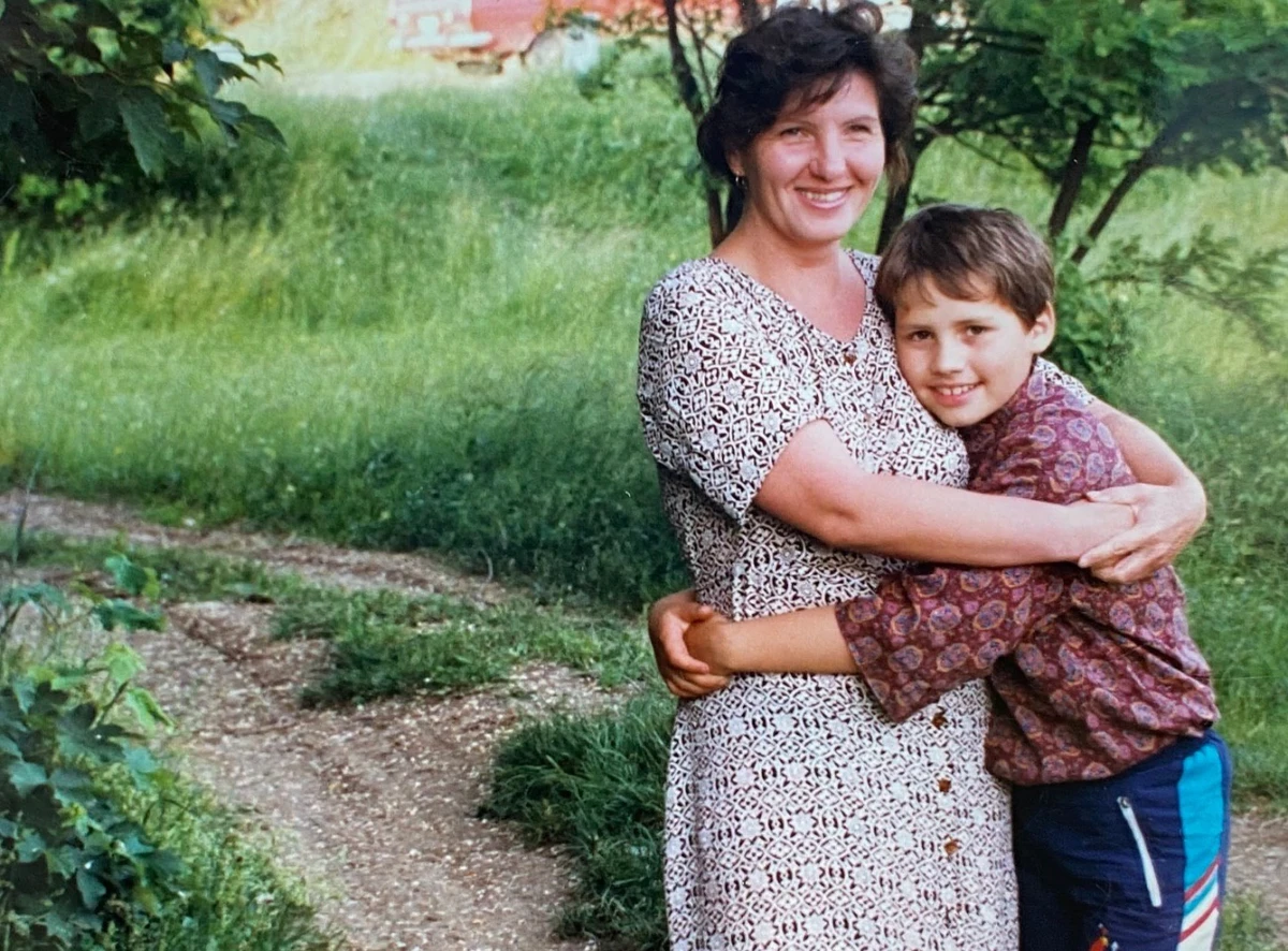 Добринін з мамою