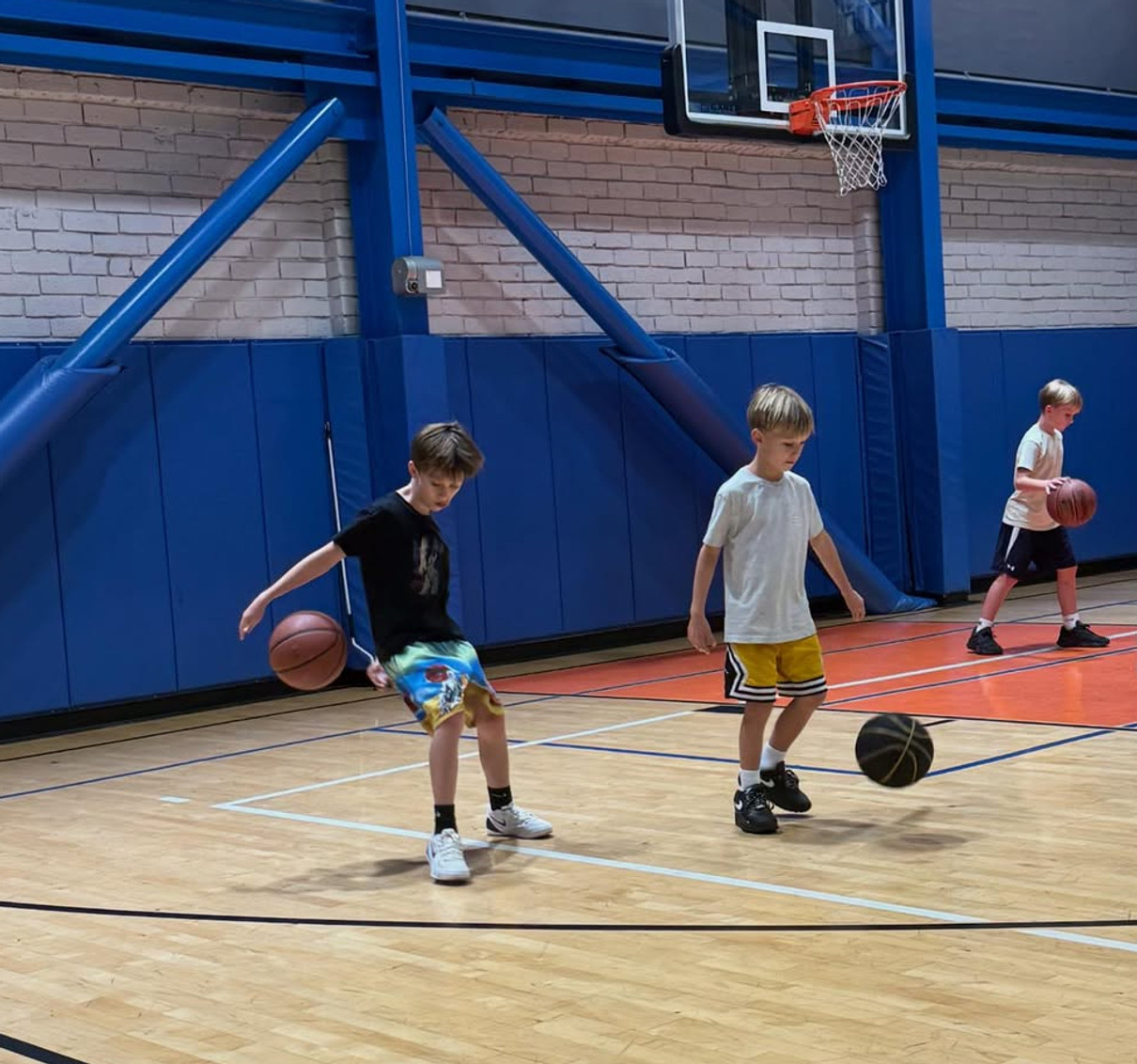 Хіларія Болдуїн показала своїх синів під час гри в баскетбол