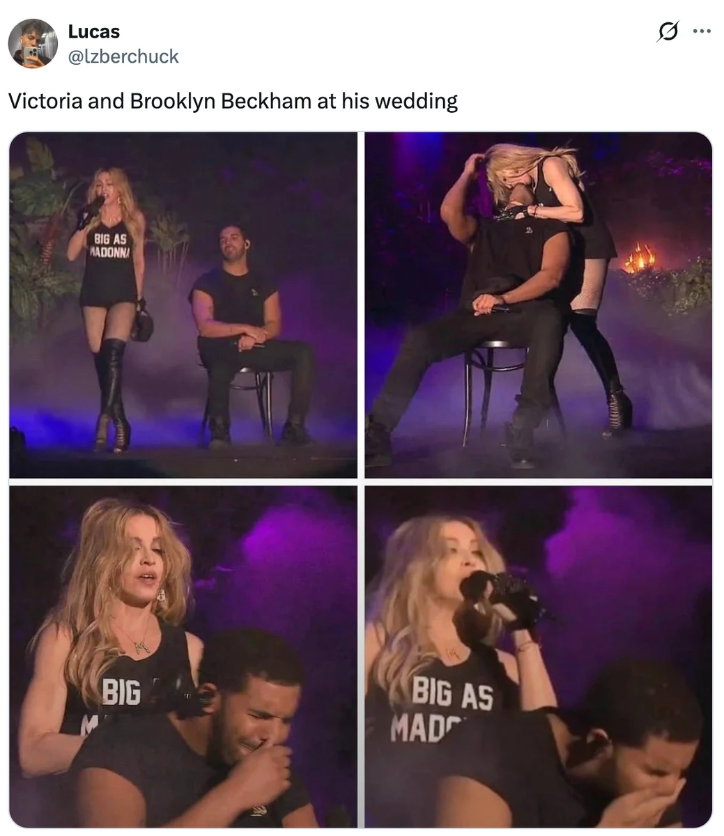 У мережі кепкують з танців Вікторії Бекхем на весіллі сина Брукліна