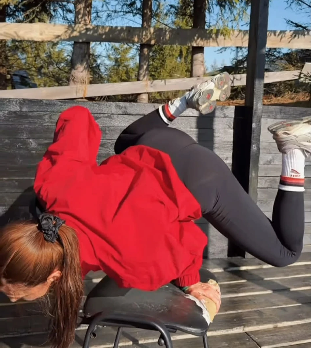 Тетяна Решетняк показалася у горах у спортлуці