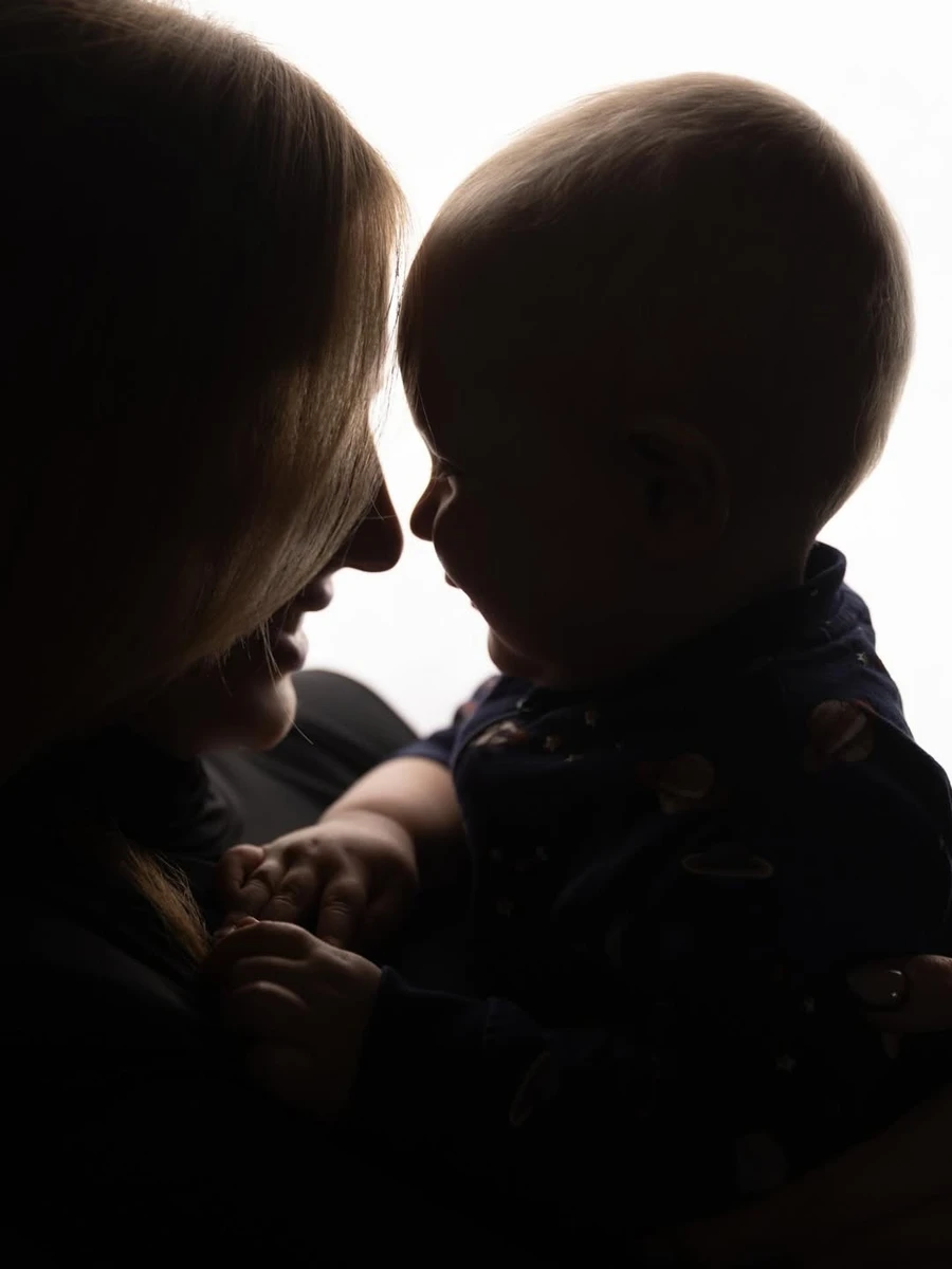 Леся Нікітюк і її син Оскар