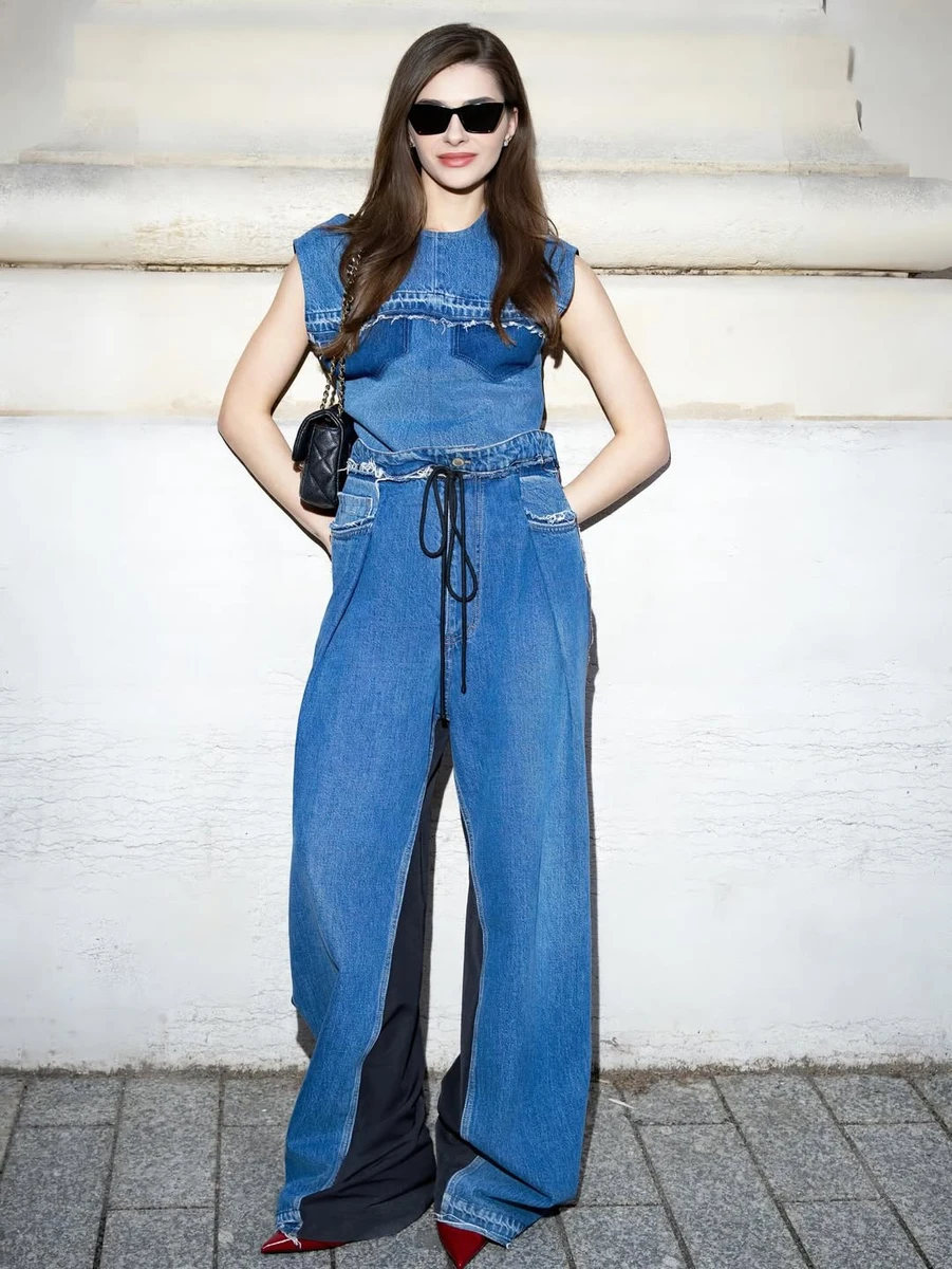 Катя Остапчук в денімі від Літковської