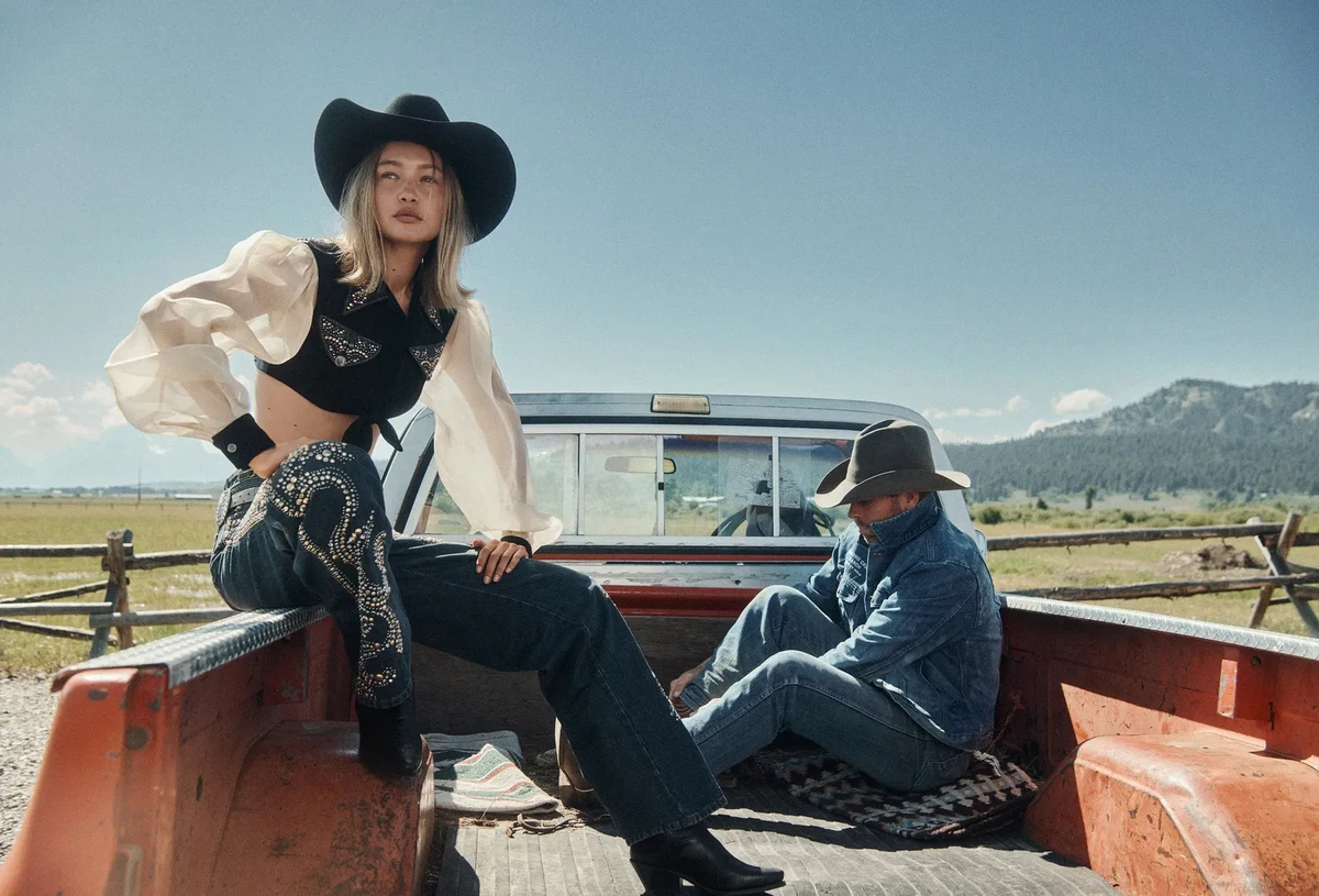 Джіджі Хадід у кантрі образі похвалилася фігурою в машині