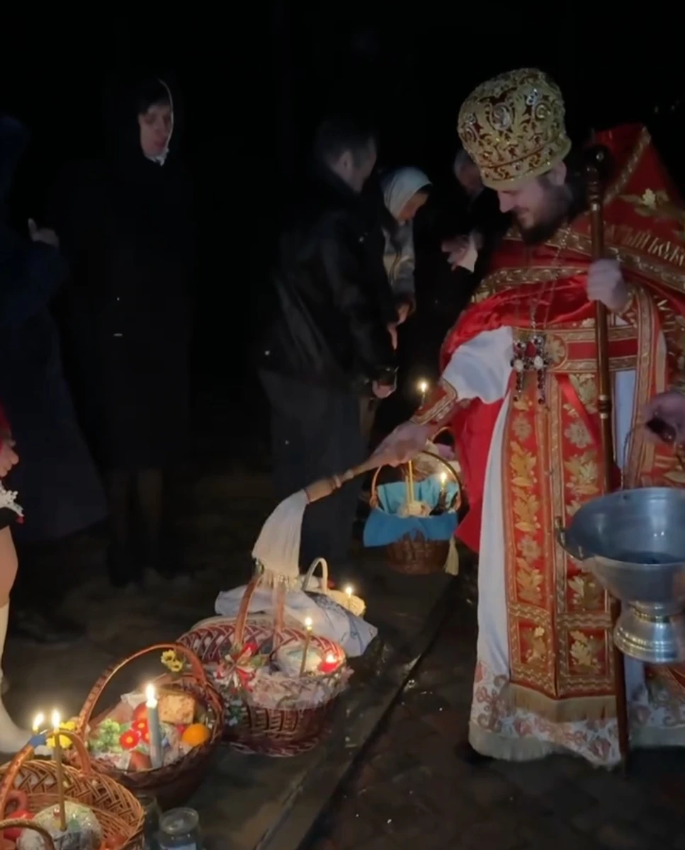 Іванна Онуфрійчук показала освячення пасок в Україні