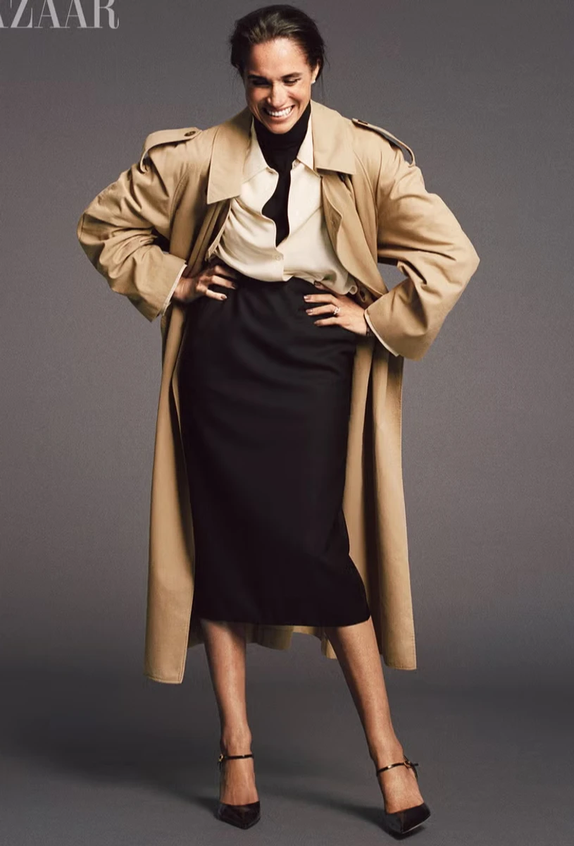 Меган Маркл у мідіспідниці усміхнено попозувала для журналу