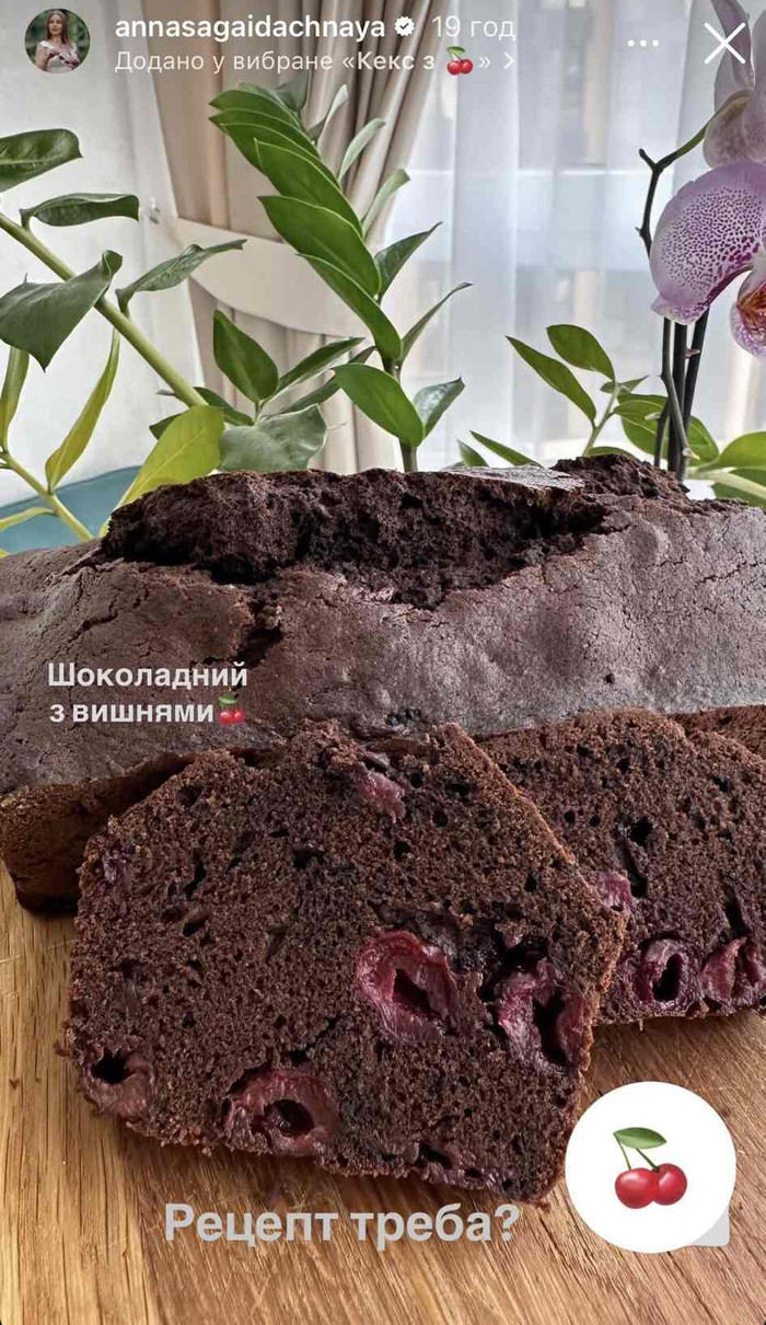 Анна Сагайдачна в інстаграм