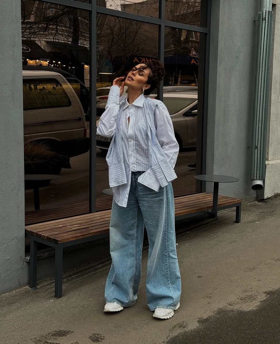 Настя Каменських показала варіант оверсайз аутфіту