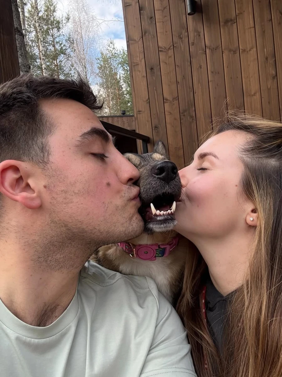 Фіма Константиновський на селфі з дружиною