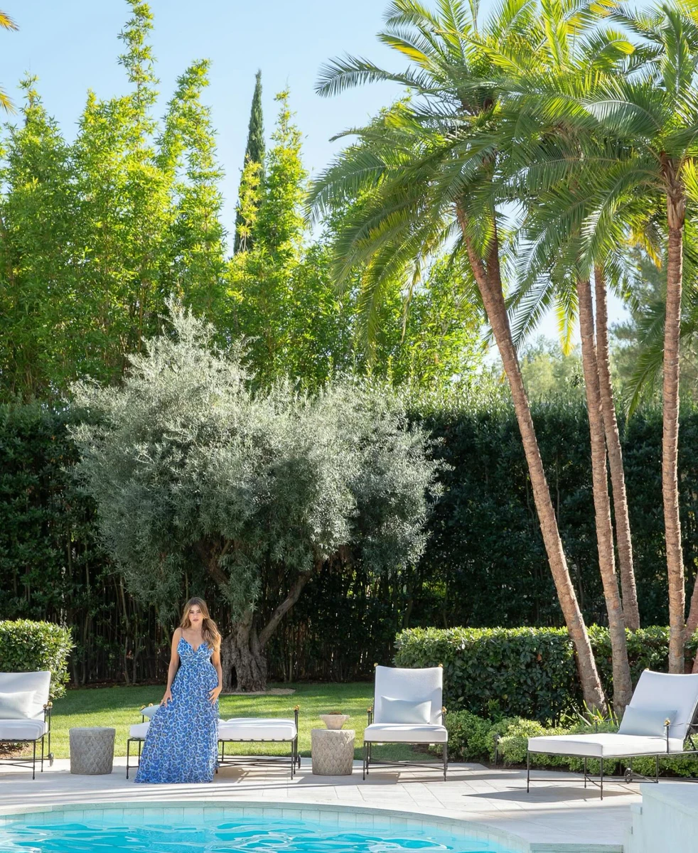 Внутрішній двір із пальмами теж є в маєтку