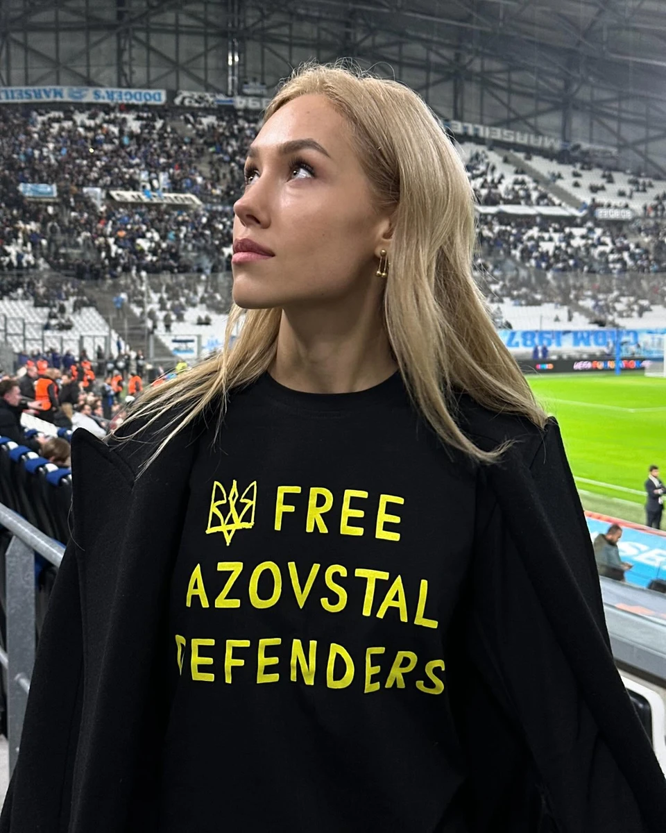 Даша Квіткова на стадіоні