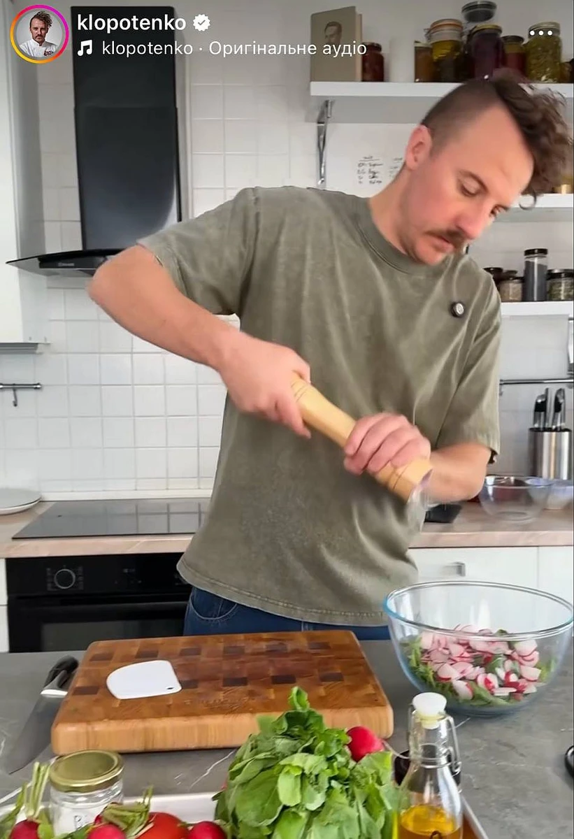 Салат із редиски за Клопотенком