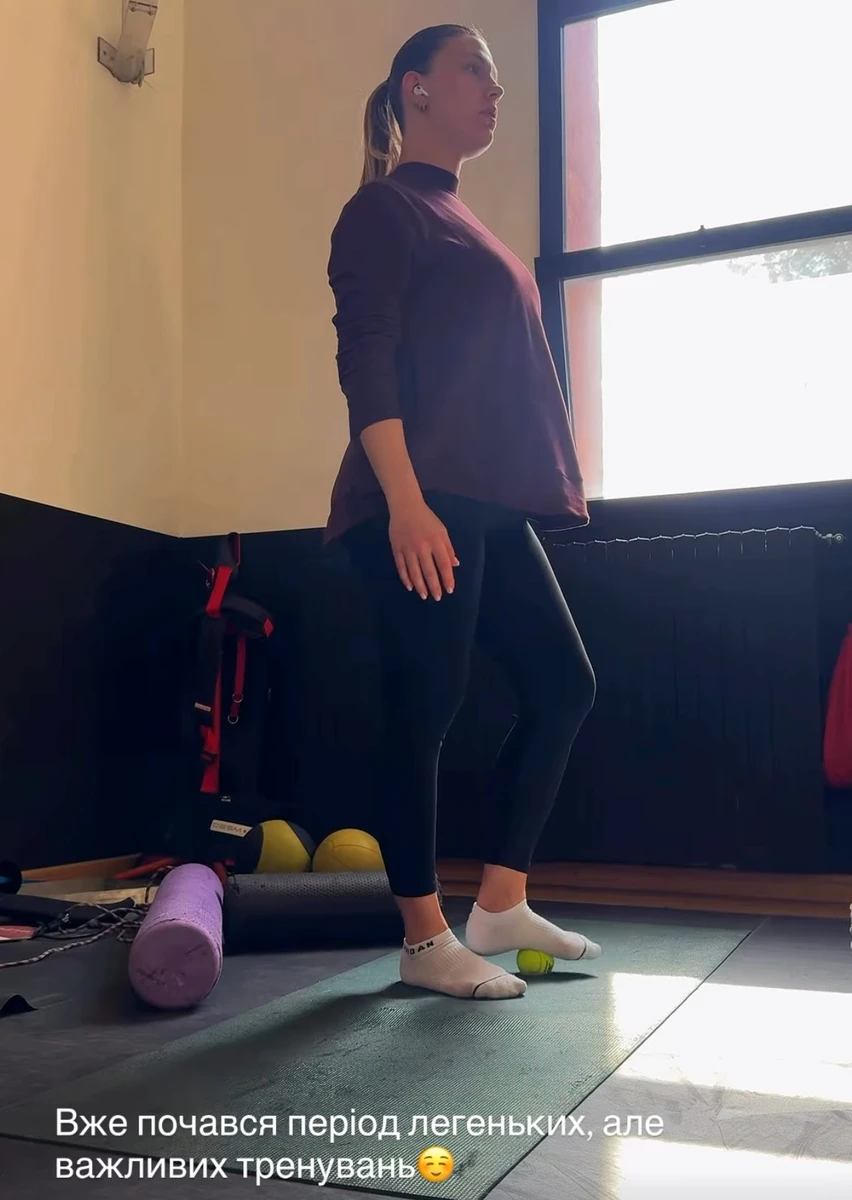 Ольга Харлан показала своє тренування під час вагітності