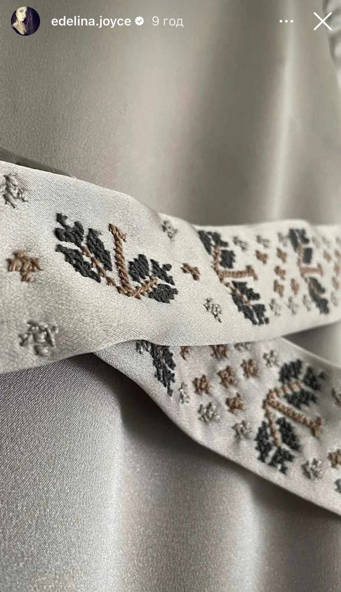 Сукня принцеси Іман розшита хрестиком