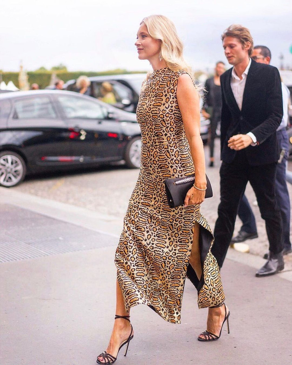 Кейт Мосс у леопардовій сукні