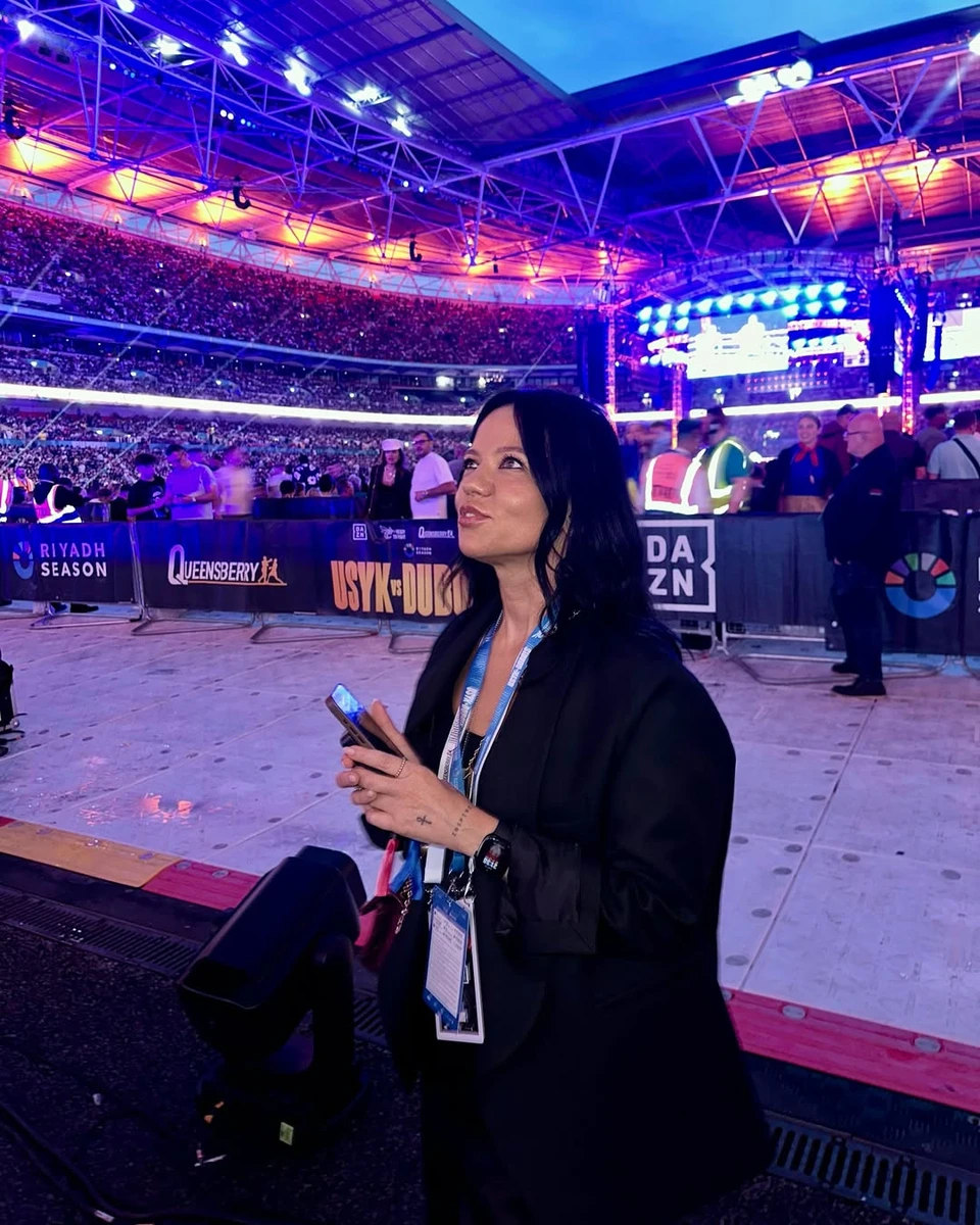 Ірина Горова підтримала Усика на бою